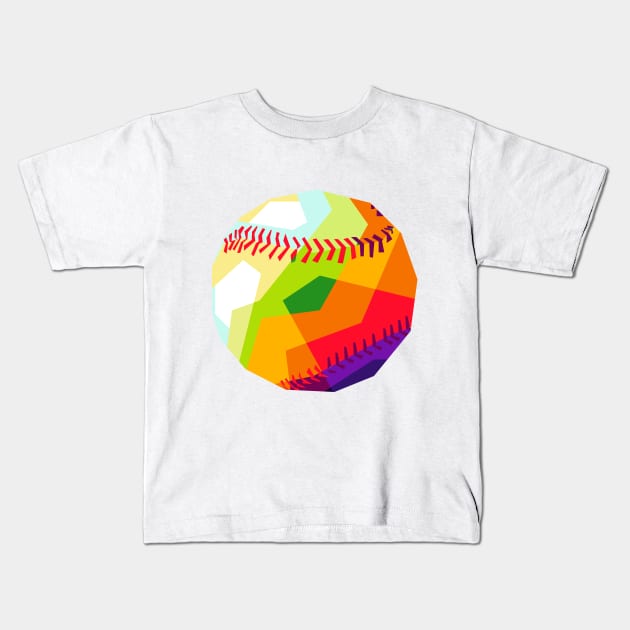 Baseball Kids T-Shirt by Yopi